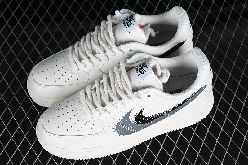 Nike Air Force 1 Low '07
Spray Paint Swoosh White Black Grey