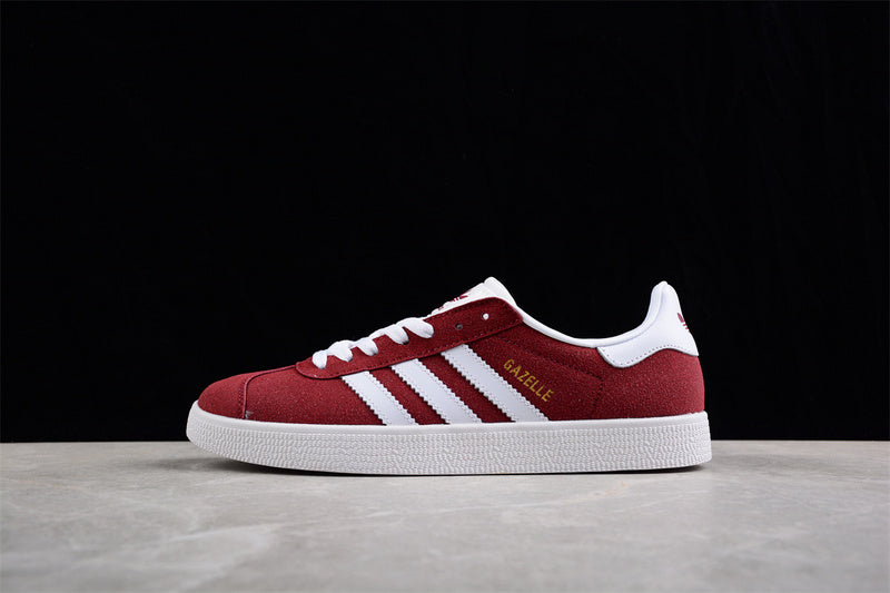 GAZELLE SHOES COLLEGIATE BURGUNDY/CLOUD WHITE/GOLD METALLIC