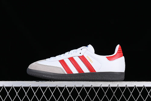 ADIDAS SAMBA VEGAN WHITE/BLACK/RED/GREY