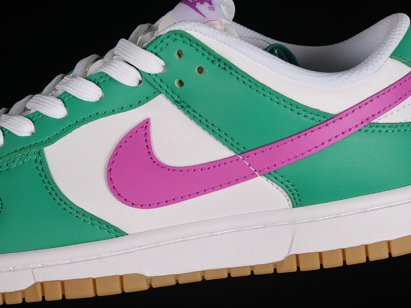 Nike Dunk Low
White Stadium Green Fuchsia