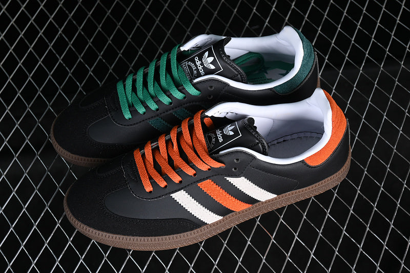 ADIDAS SAMBA VEGAN WHITE/ORANGE/BLACK