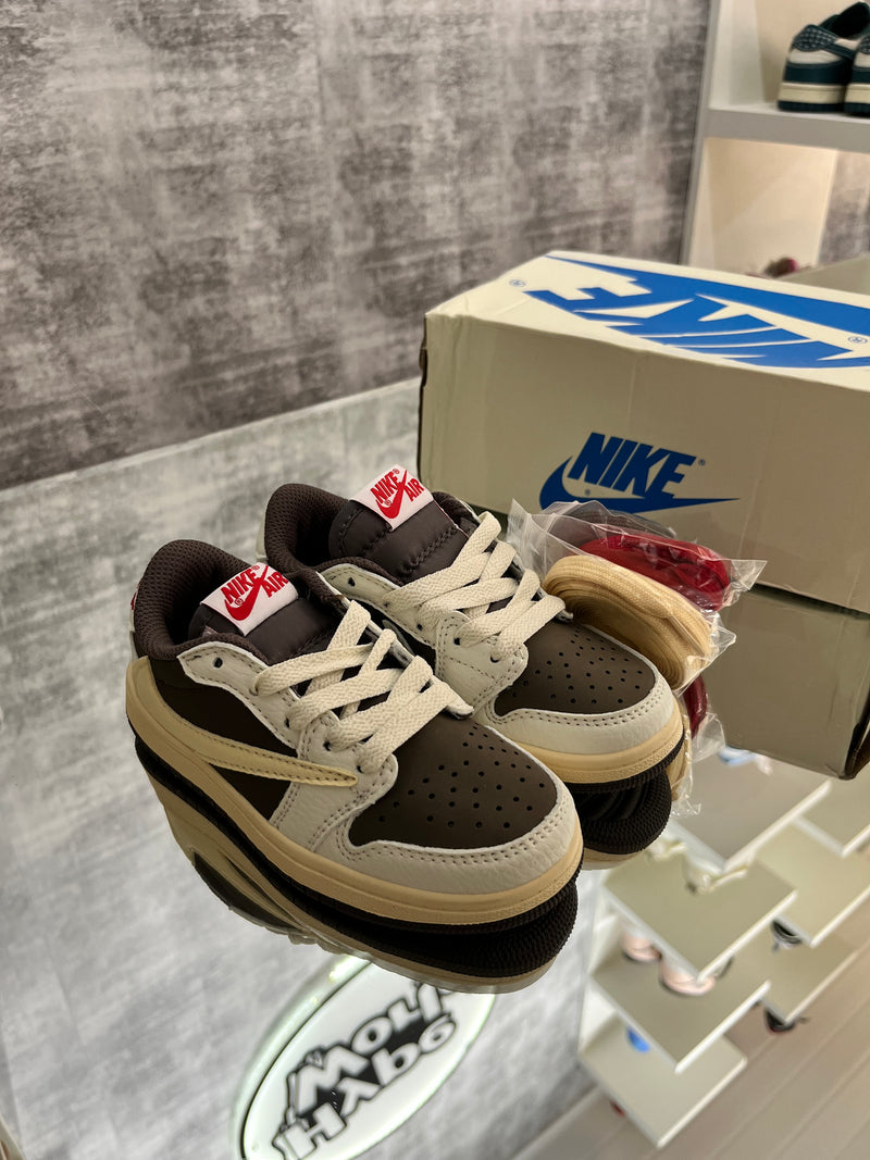 Jordan 1 Low Travis Scott Reverse Mocha Kids