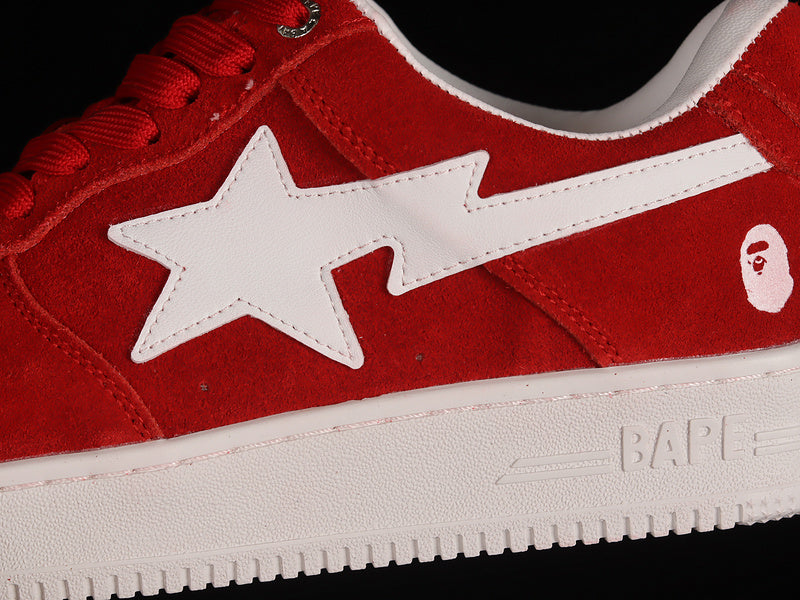 A Bathing Ape Bape Sta Low
Red Suede