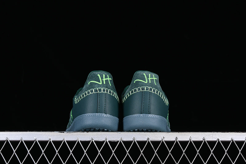 ADIDAS JONAH HILL X SAMBA GREEN NIGHT/MINERAL GREEN/ECRU TINT