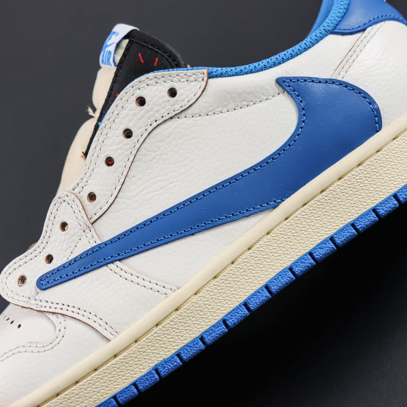 Air Jordan 1 Low Travis Scott X Fragment White Blue