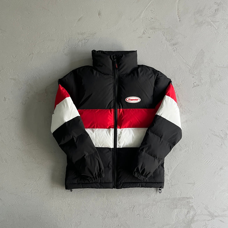 Jaqueta Puffer Trapstar Black/White/Red