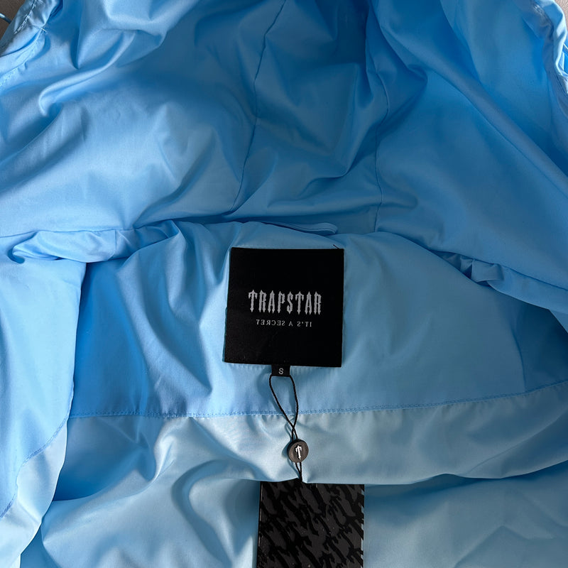 Jaqueta Puffer Trapstar Azul-bebê/Branco