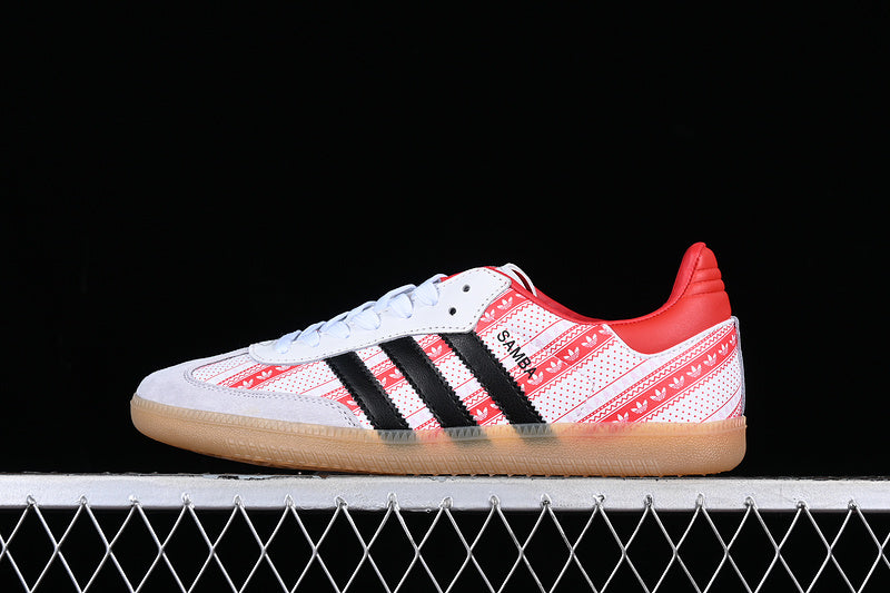 ADIDAS SAMBA VEGAN CHRISTMAS CLOUD WHITE/SHADOW NAVY/VIVID RED