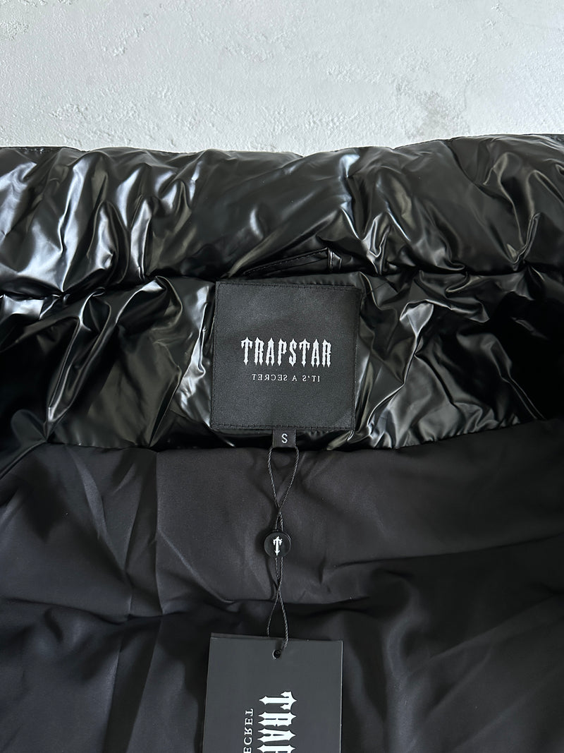 Jaqueta Puffer Trapstar Preta Metálica