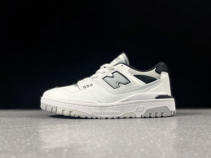 New Balance 550 White Concrete Black