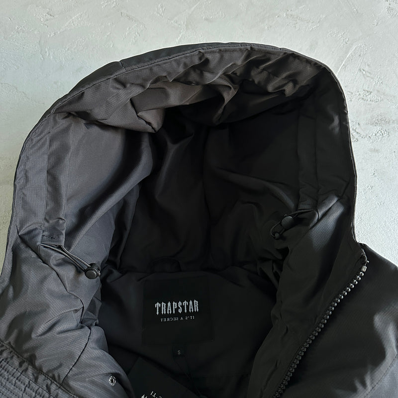 Jaqueta Puffer Trapstar Preta/Vermelha