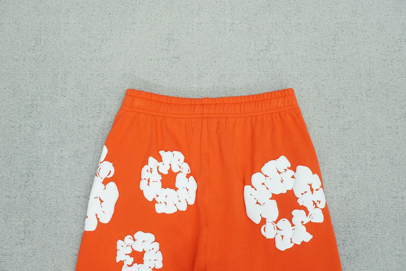 Shorts Moletom Denim Tears Laranja