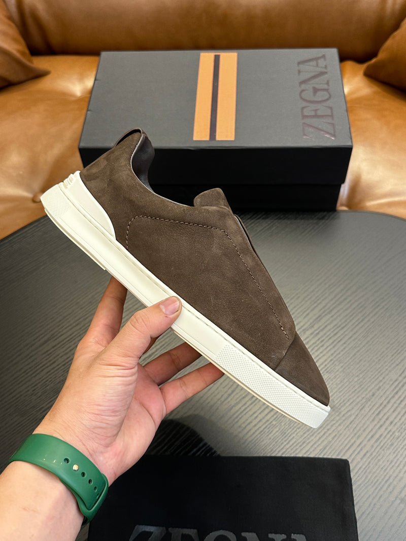 Zegna Tênis slip-on Marrom