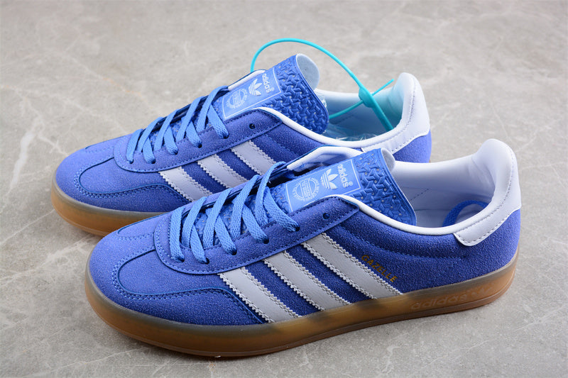 ADIDAS ORIGINALS GAZELLE INDOOR BLUE/WHITE/FUSION GUM