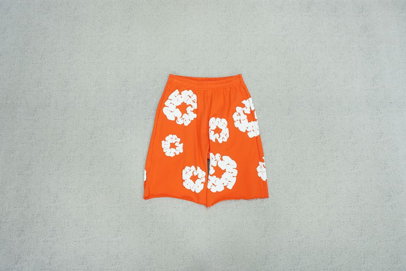 Shorts Moletom Denim Tears Laranja