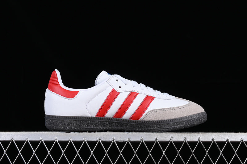 ADIDAS SAMBA VEGAN WHITE/BLACK/RED/GREY