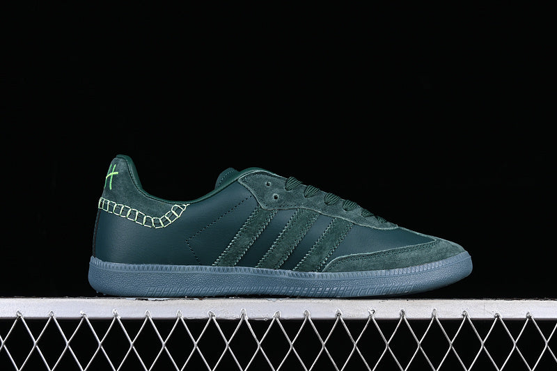 ADIDAS JONAH HILL X SAMBA GREEN NIGHT/MINERAL GREEN/ECRU TINT