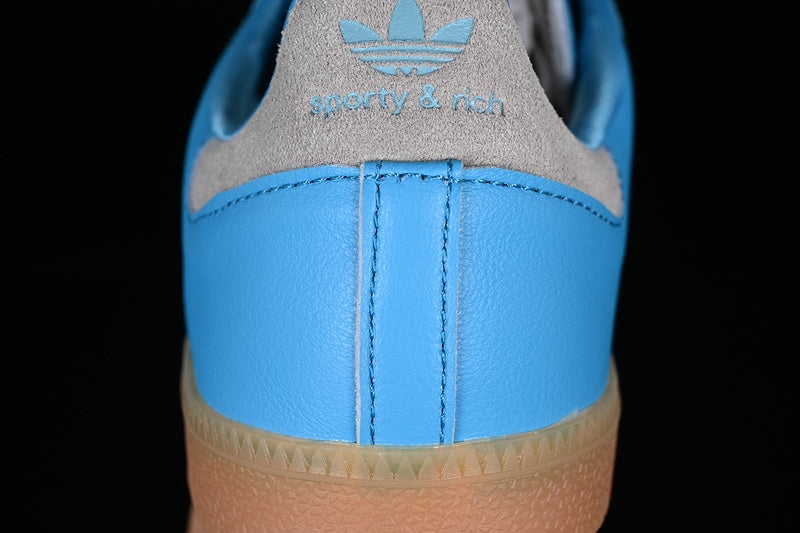 ADIDAS SPORTY & RICH X SAMBA OG BLUE RUSH/CRYSTAL WHITE/GUM THREE