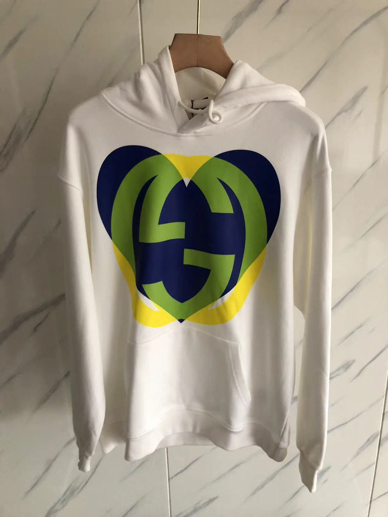 Moletom Gucci Hoodie White/Green/Yellow/Blue