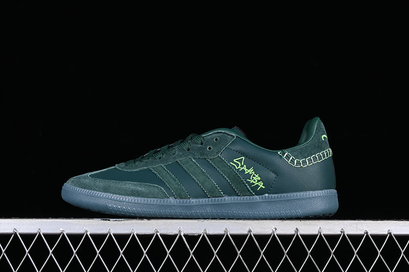 ADIDAS JONAH HILL X SAMBA GREEN NIGHT/MINERAL GREEN/ECRU TINT