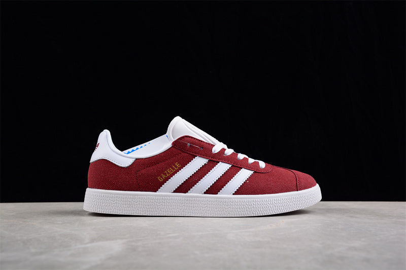 GAZELLE SHOES COLLEGIATE BURGUNDY/CLOUD WHITE/GOLD METALLIC