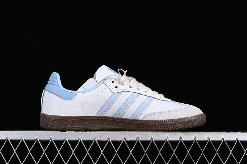 ADIDAS SAMBA VEGAN WHITE/BROWN/BLUE/GREY