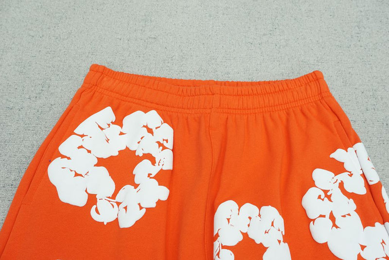 Shorts Moletom Denim Tears Laranja