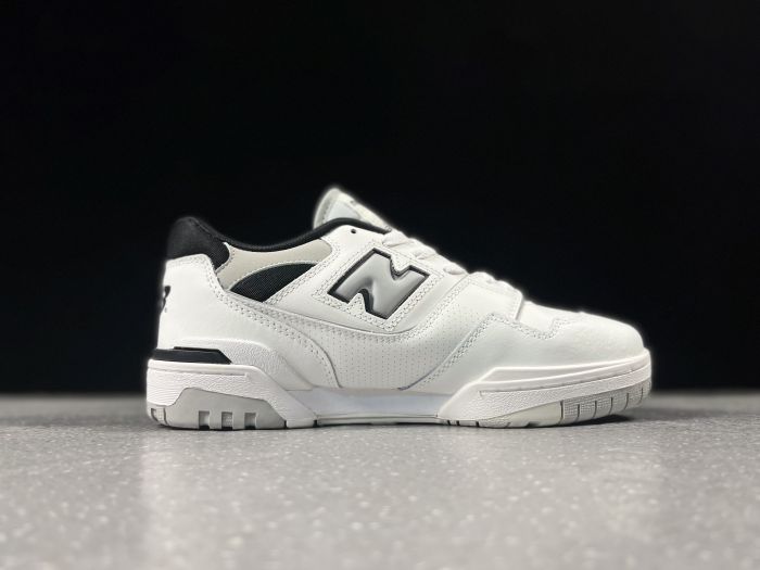 New Balance 550 White Concrete Black