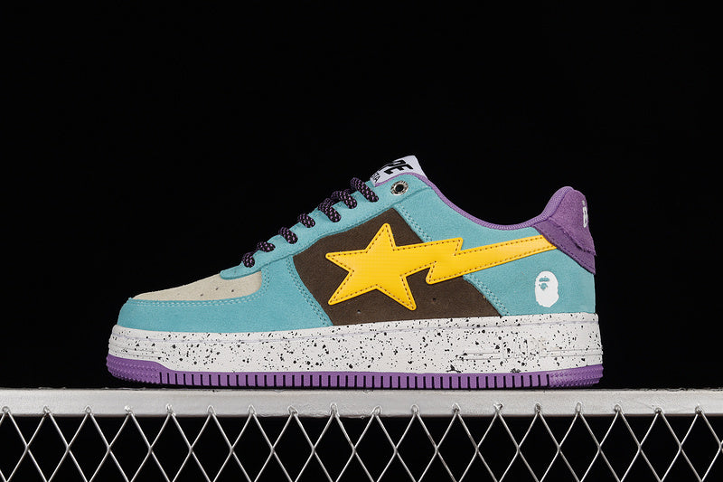 A Bathing Ape Bape Sta
Teal Brown Yellow Suede