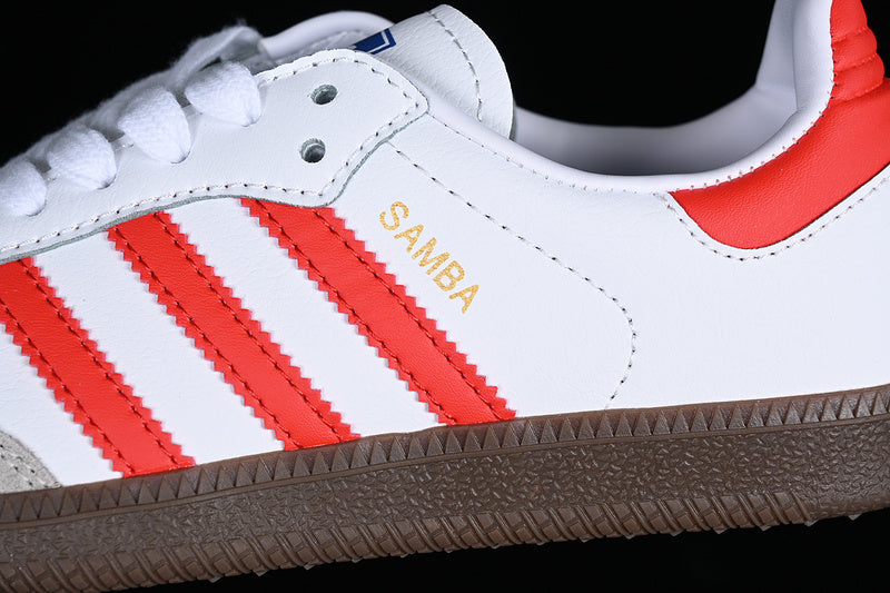 ADIDAS SAMBA VEGAN WHITE/RED