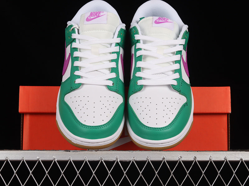 Nike Dunk Low
White Stadium Green Fuchsia