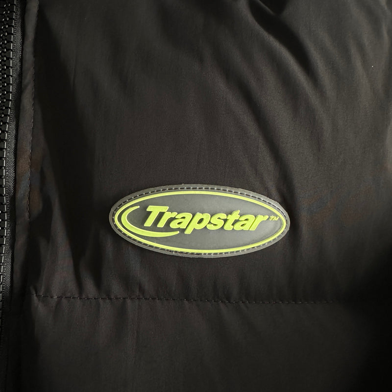 Jaqueta Puffer Trapstar Preta/Amarela