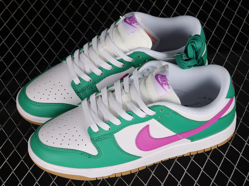 Nike Dunk Low
White Stadium Green Fuchsia