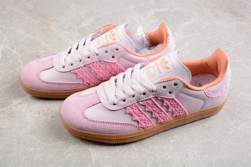 ADIDAS SAMBA VEGAN OG WHITE/PINK/BROWN