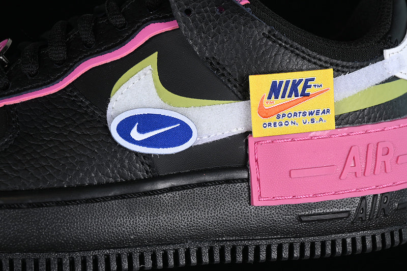 Nike Air Force 1 Low Shadow
Removable Patches Black Pink