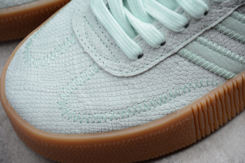 SAMBAROSE LEATHER VAPOUR GREEN/VAPOUR GREEN/GUM 3