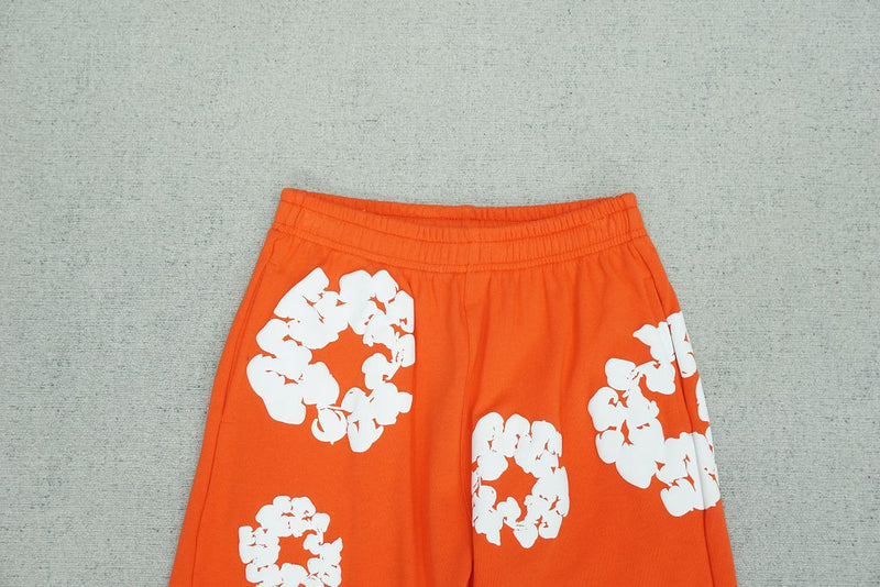 Shorts Moletom Denim Tears Laranja