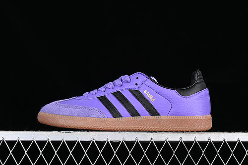 ADIDAS SAMBA VEGAN BROWN/BLACK/PURPLE