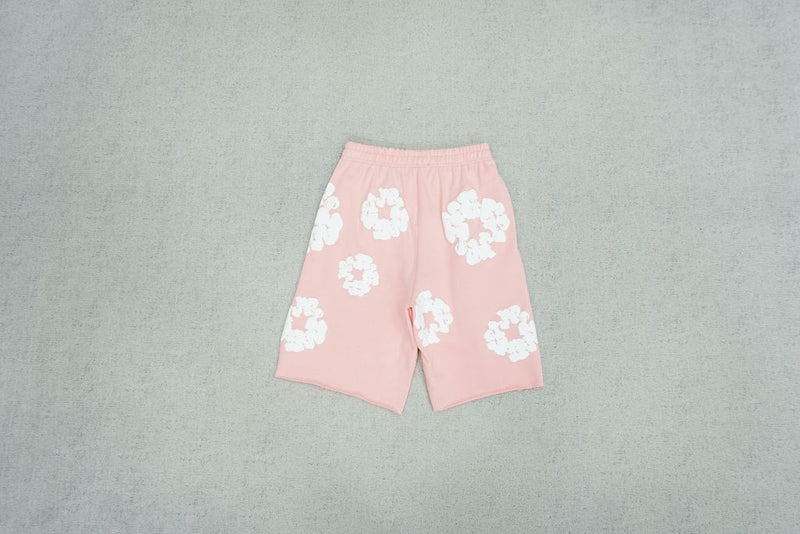 Shorts Moletom Denim Tears Rosa Florença