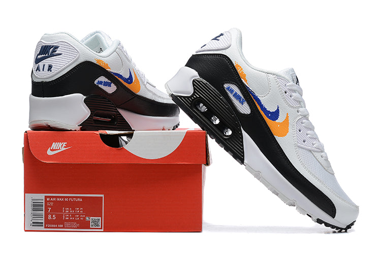 Nike Air Max 90
Double Swoosh White Black Gold Royal (GS)