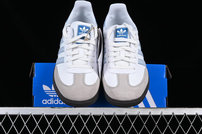 ADIDAS SAMBA VEGAN WHITE/BLUE/GREY/BLACK