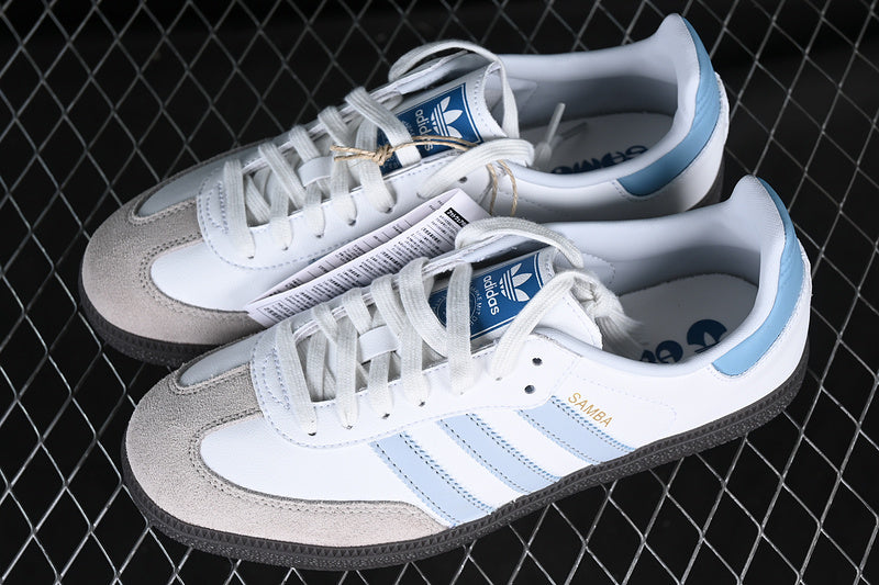 ADIDAS SAMBA VEGAN WHITE/BLUE/GREY/BLACK