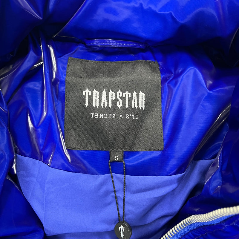 Jaqueta Puffer Trapstar Azul Metal