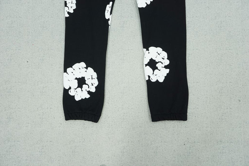 Calça Moletom Denim Tears Preto/Branco