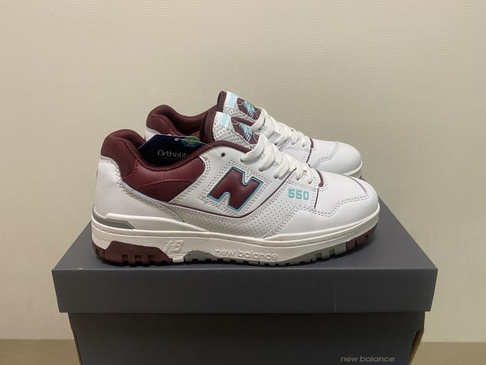 New Balance 550 Leather Low Trainers