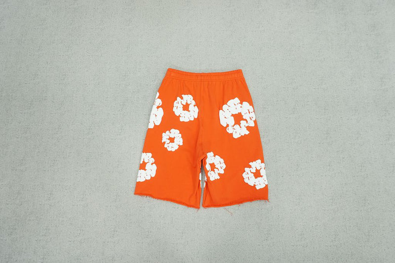 Shorts Moletom Denim Tears Laranja