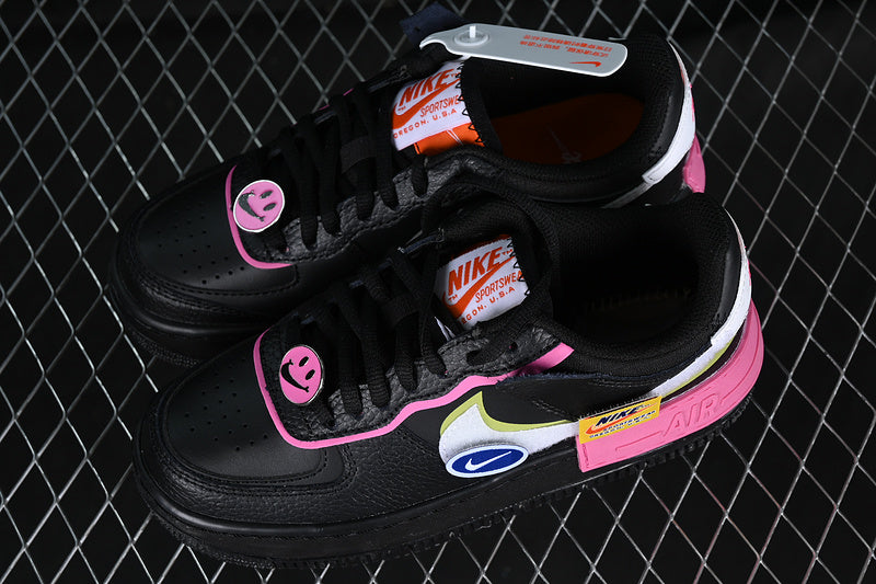 Nike Air Force 1 Low Shadow
Removable Patches Black Pink