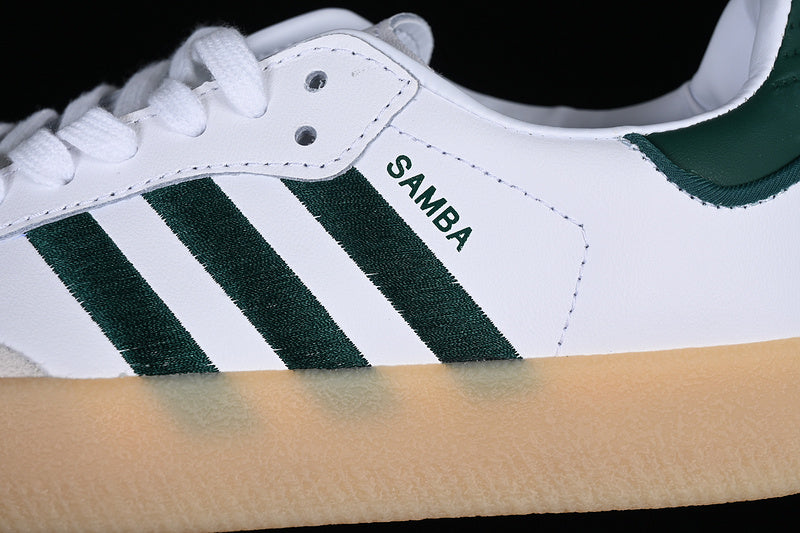 ADIDAS SAMBA VEGAN WHITE/BLACK/GREEN