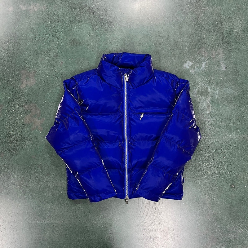 Jaqueta Puffer Trapstar Azul Metal