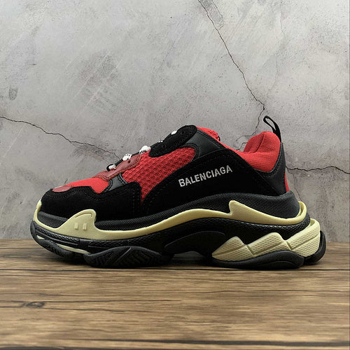 Balenciaga Triple S Red Black (Pre-Distressed)